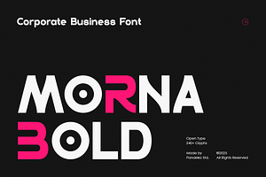 Morna Bold - Corporate Business Font, a Sans Serif Font by Pandeka Studio