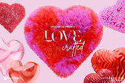 Love Crafted Hearts Graphics, a Graphic by Youandigraphics (Thumbnail 1 of 17)