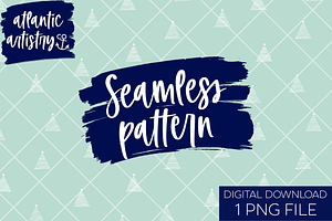 Christmas tree seamless background