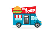 Set of vector food trucks, an Object Graphic by flatart (Thumbnail 6 of 7)