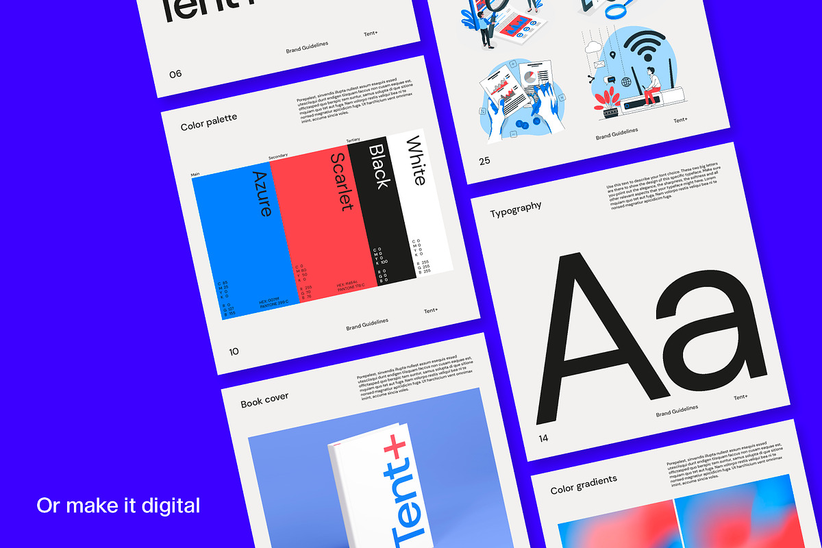 Square Brand Guideline Template, a Presentation Template by Fucina™ (Photo 11 of 11)
