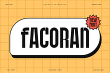 Facoran - Funky & Vintage Lebel Font