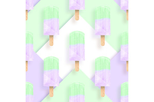 Ice cream seamless pattern