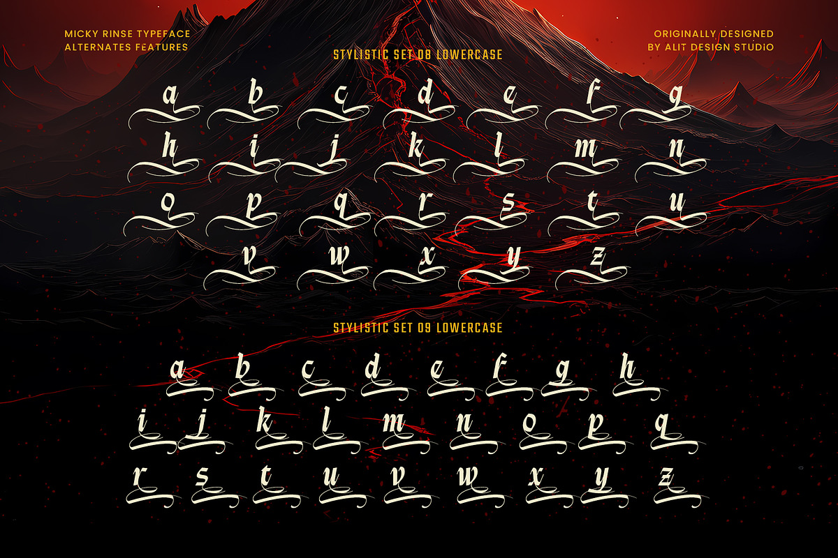 Micky Rinse Typeface, a Blackletter Font by alit design (Photo 18 of 20)