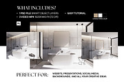 Frame Video Mockup Bathroom PSD, an Advertising Mockup by Drava Mockup (Thumbnail 4 of 6)