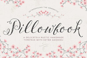 Pillowbook typeface + Extras!