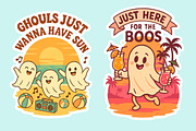 Cute Ghosts on Vacation  Svg Png, an Object Graphic by LaVika (Thumbnail 11 of 11)