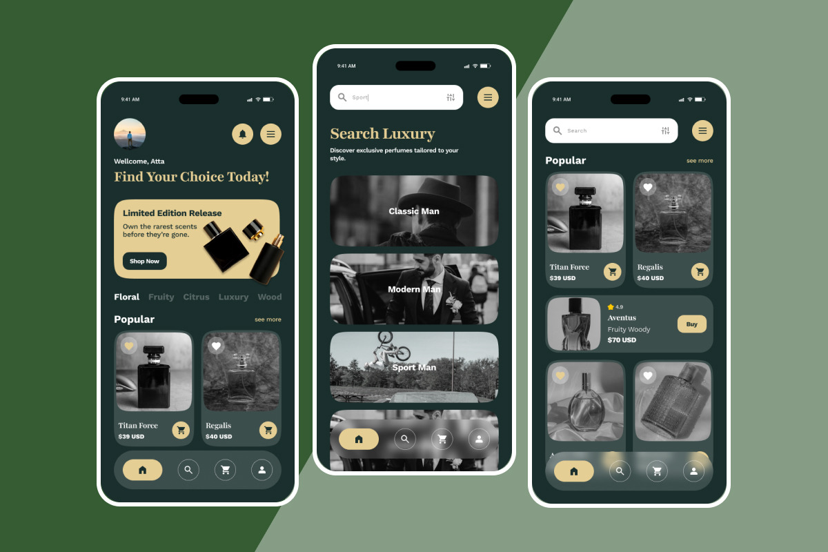 Vanguard - Fragrance Store App, an App Template by productype1 (Photo 4 of 5)