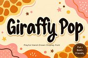 Giraffy Pop – Playful Display Font, a Script Font by Wow Magic (Thumbnail 1 of 4)