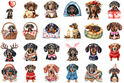 Dachshund Clipart Cozy Dog Png, an Illustration by Sublimation Artist (Thumbnail 2 of 6)