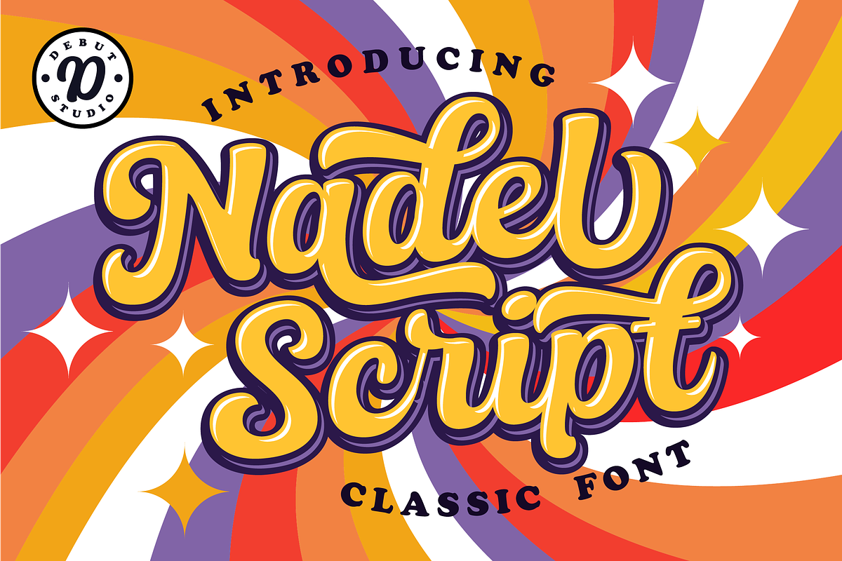 Nadel Script (40% OFF), a Script Font by Debut Studio (Photo 1 of 18)