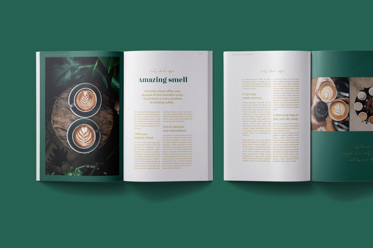 Magazine / CANVA, INDD / Ellen, a Magazine Template by Mirazz (Photo 11 of 16)