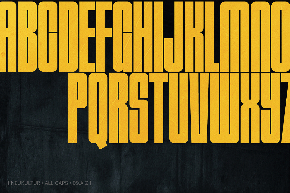 NEUKULTUR - Compressed Display Font, a Sans Serif Font by Dina Mae (Photo 8 of 11)