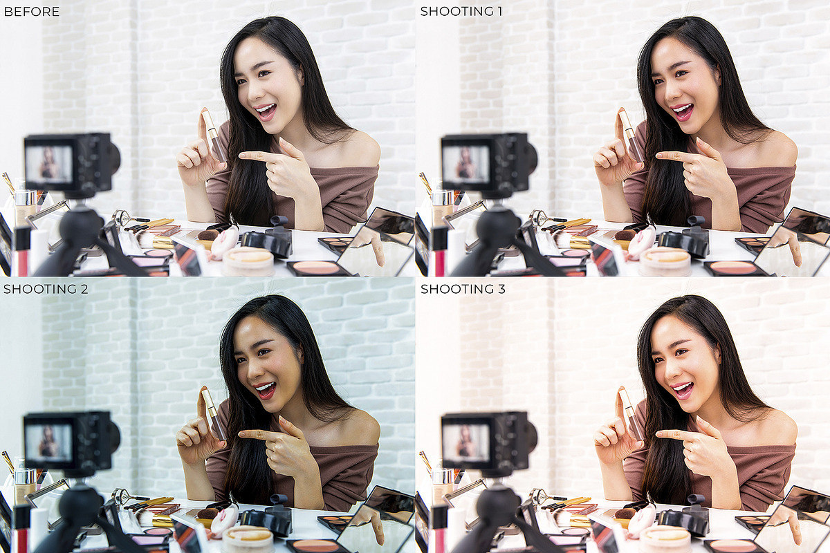 20 TopBeautyBlogger LightroomPresets, an Action Add-On by Olg Store (Photo 2 of 8)