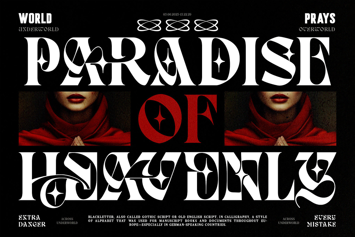 Dark Reborn Typeface, a Blackletter Font by alit design (Photo 11 of 20)