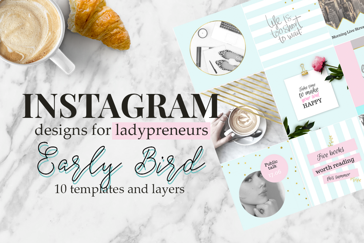 Early Bird - Instagram templates, a Social Media Template by Instagram templates E.B. (Photo 1 of 3)