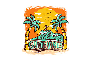 Good Vibes Illustration