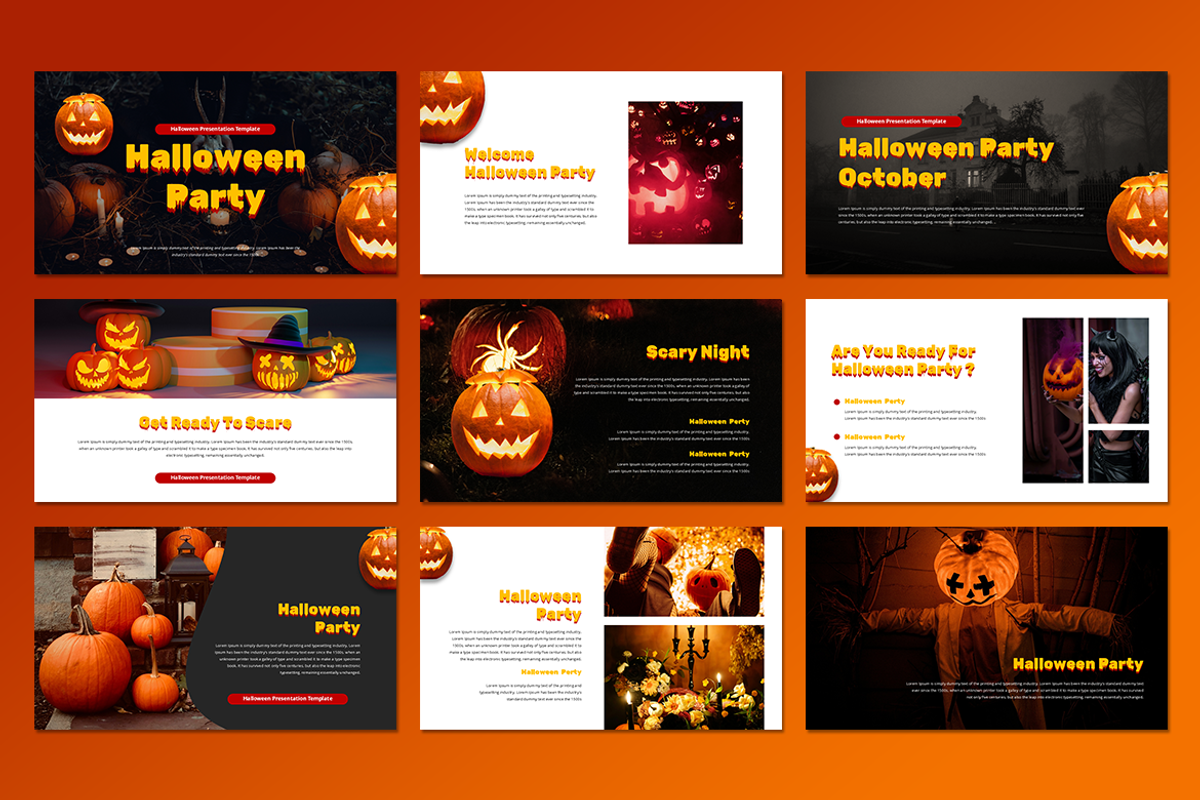 Halloween Party - Google Slides, a Presentation Template by Iqsiart Studio (Photo 2 of 3)