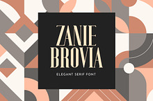 Zanie Brovia Display Serif Font