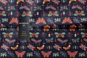 Butterflies Set Of 6 Patterns