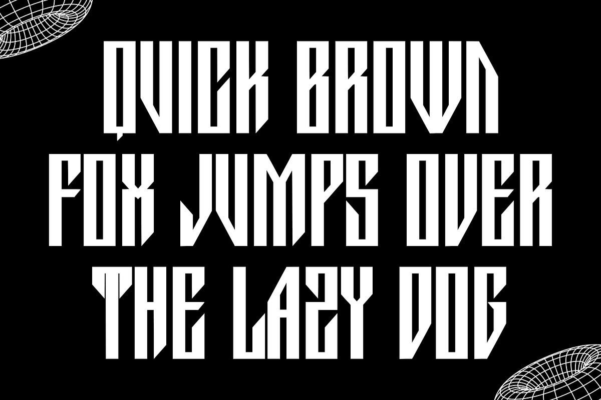 Cyberyzz Futuristic Font, a Sans Serif Font by Maulana Creative (Photo 4 of 7)