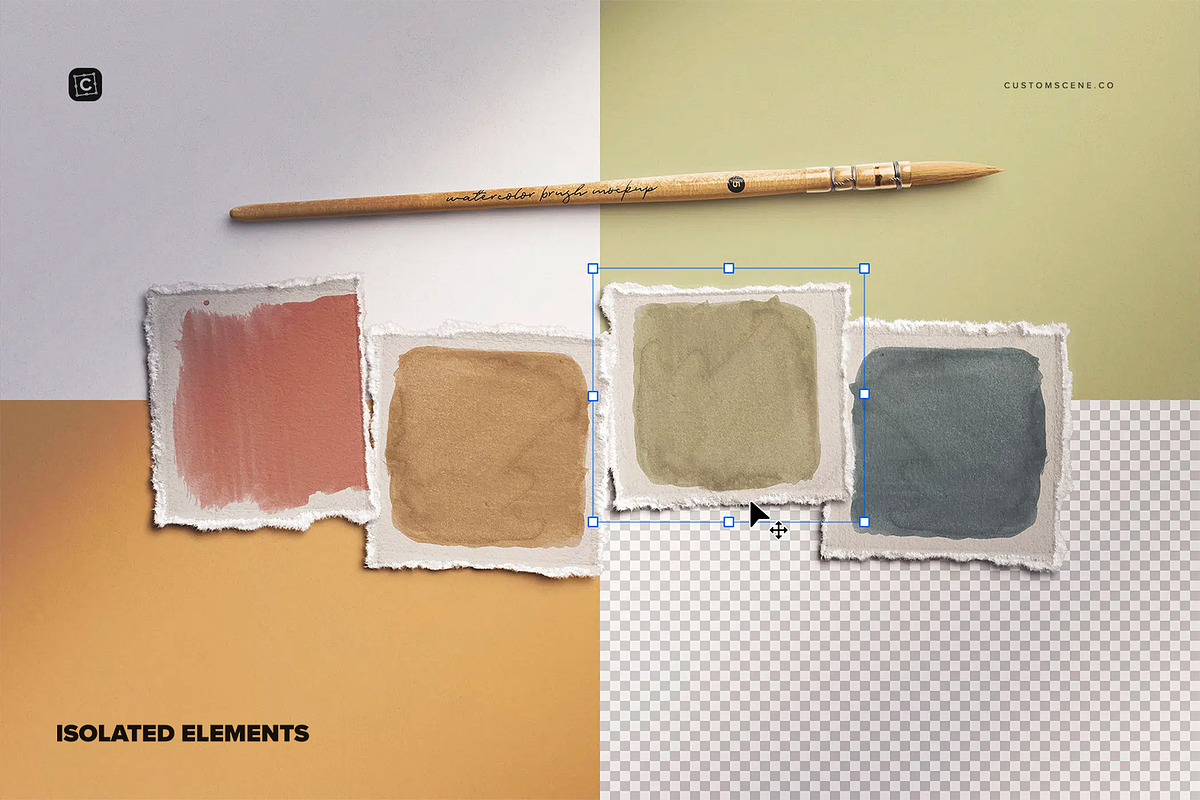 Sampling Deckled Edge Paper, a Product Mockup by Custom Scene (Photo 4 of 10)