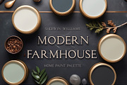 SW Modern Farmhouse Paint Palette, a Presentation Template by CONCEPT COLORS (Thumbnail 1 of 8)