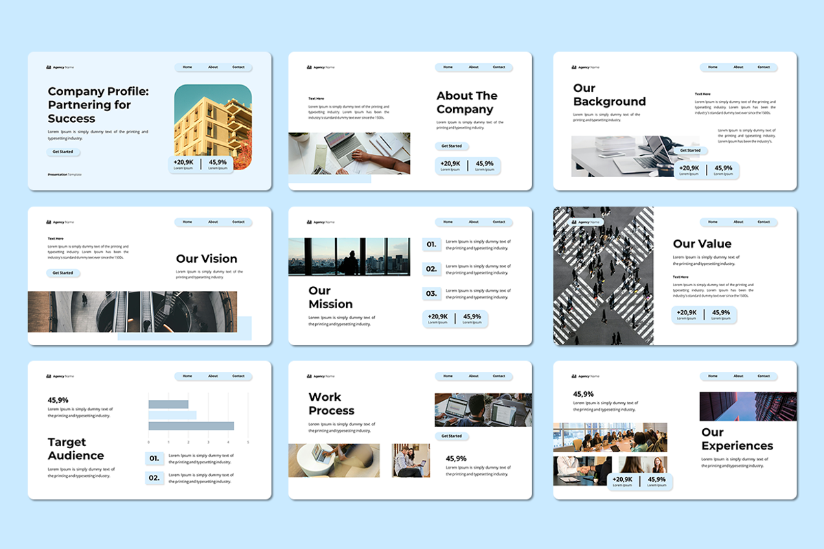 Company Profile - Keynote Template, a Presentation Template by Iqsiart Studio (Photo 2 of 3)
