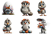 Whimsical Happy Easter Clipart, an Illustration by Sublimation Artist (Thumbnail 3 of 7)
