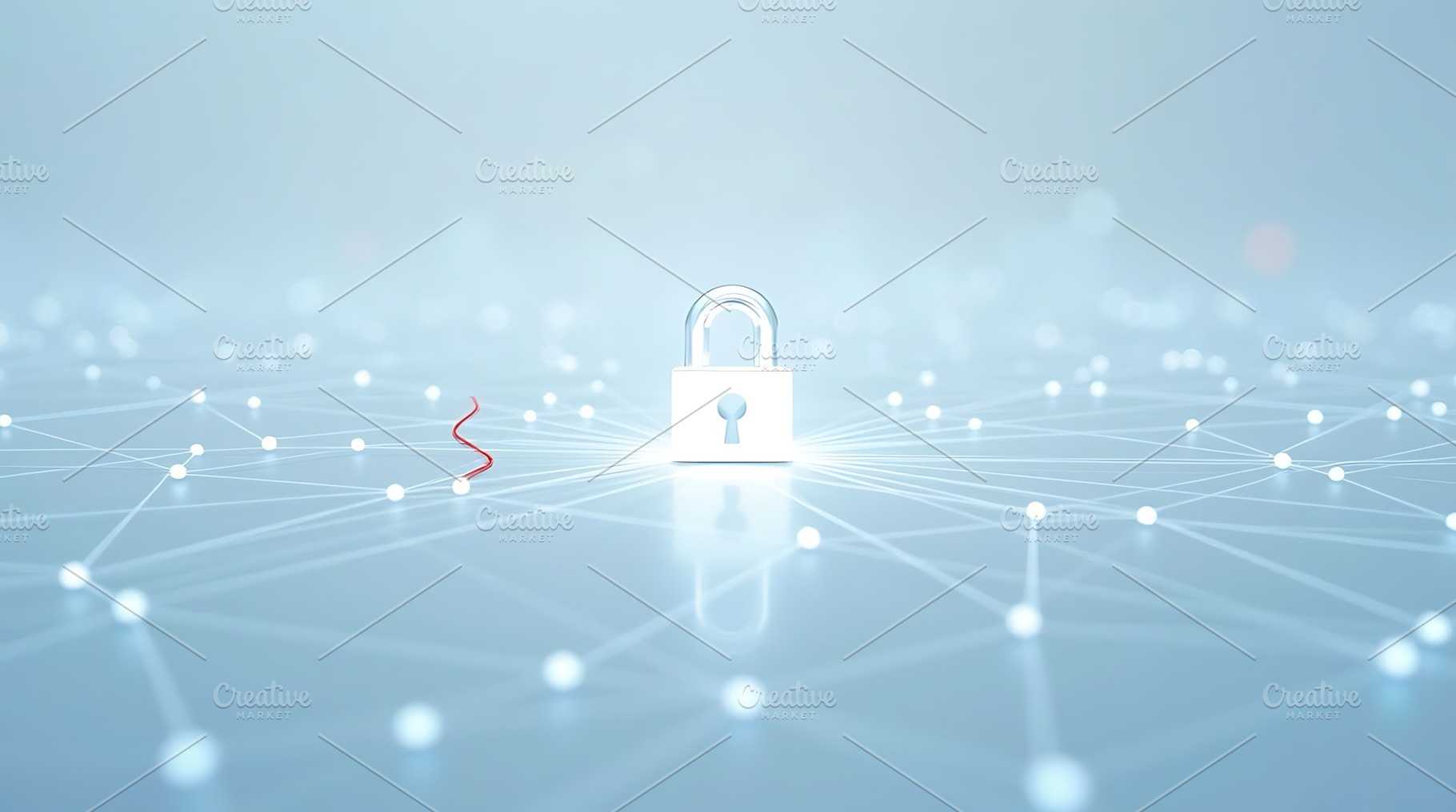 Cyber security concept padlock, a Technology Photo by Artonix