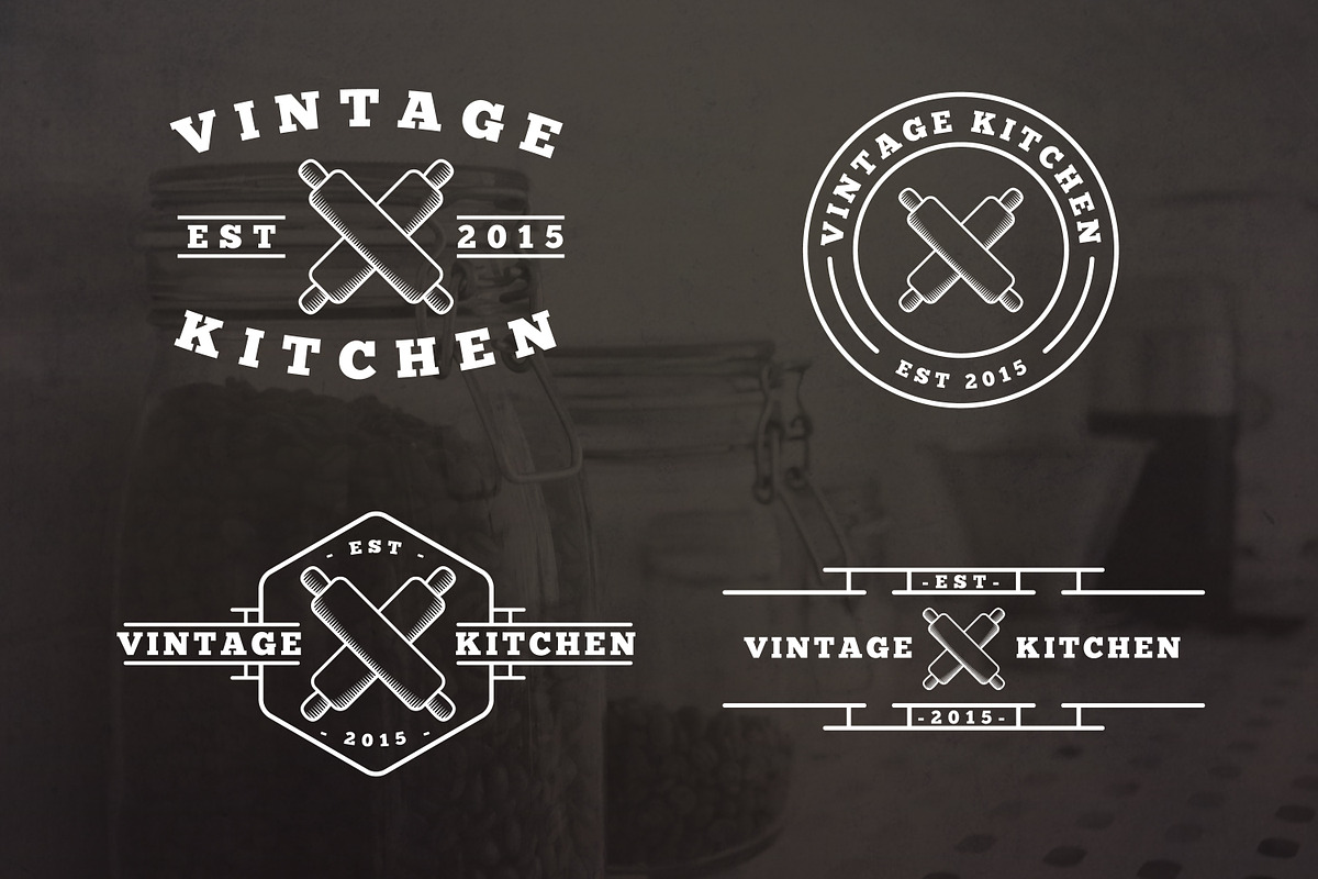20 Vintage Kitchen Logos, a Branding & Logo Template by MusiqueDesigns (Photo 3 of 5)