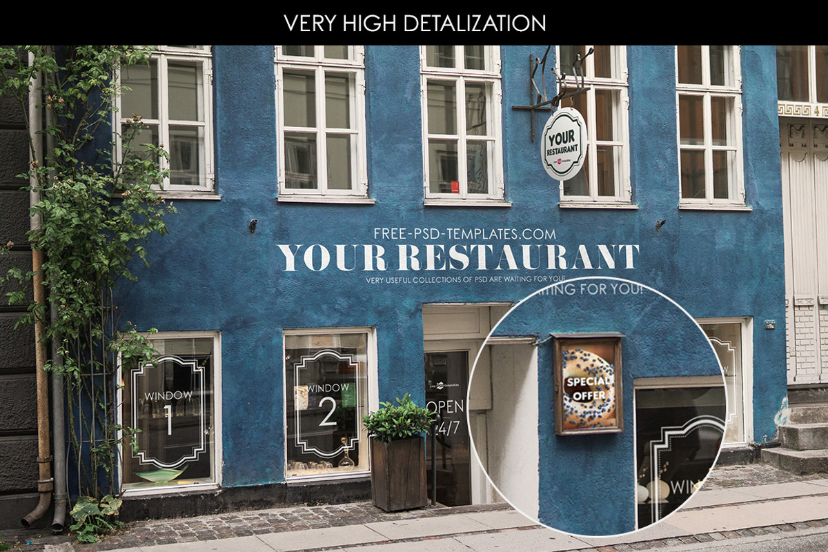 15 Facades and StoreFronts MockUps, a Product Mockup by Free-PSD-Templates (Photo 2 of 7)