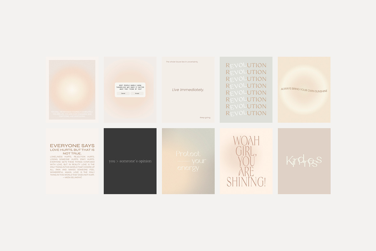 Instagram Quotes Posts Stories PS, a Social Media Template by Love Radiation Studio (Photo 18 of 22)