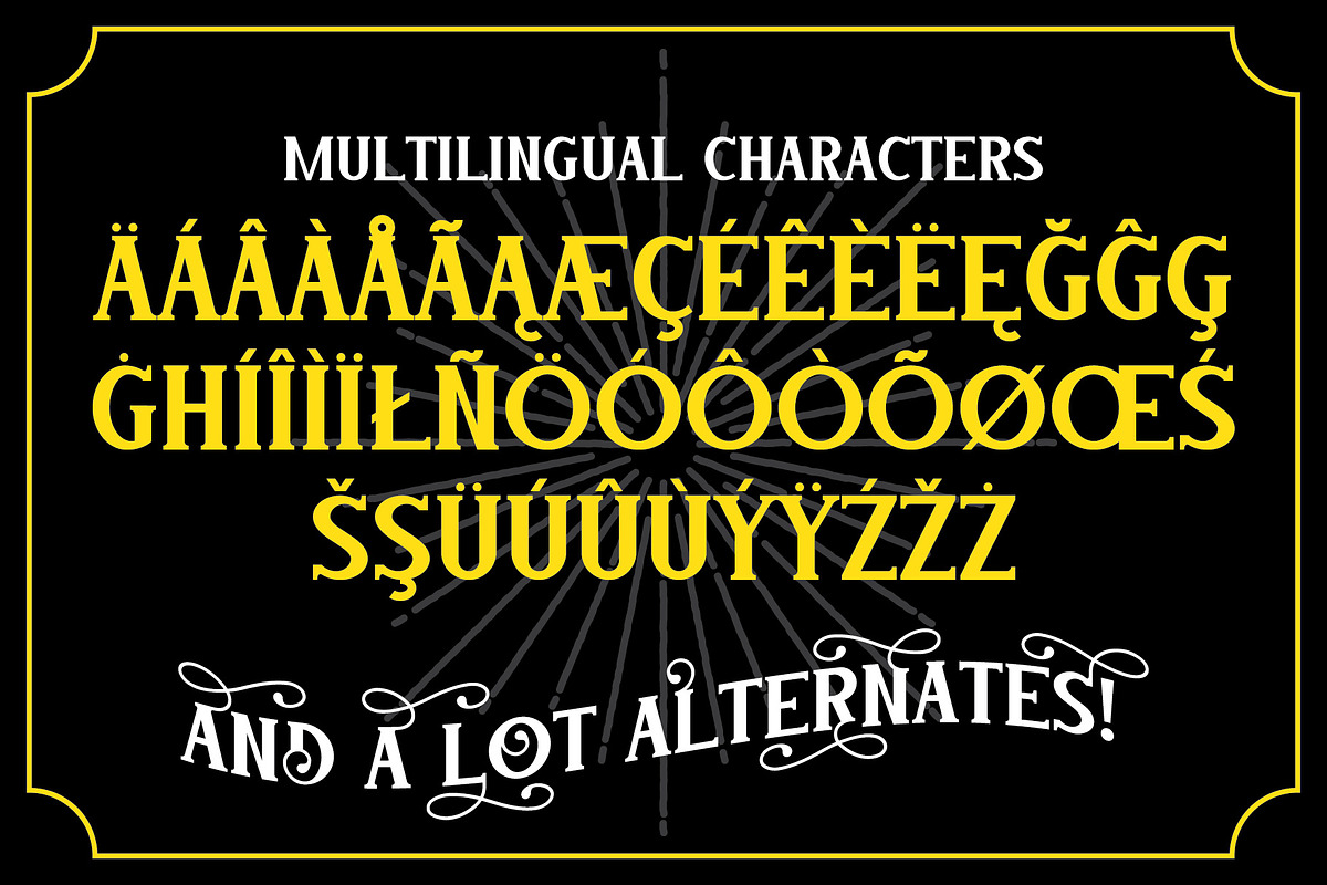 Fairyland Label Font, a Symbol Font by Vozzy Vintage Fonts (Photo 11 of 12)