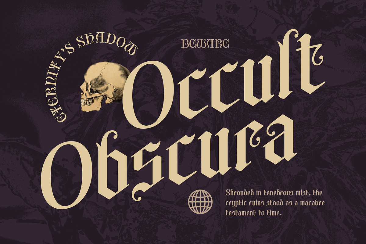 CS Maglite – Gothic Uncial Font, a Blackletter Font by Craft Supply Co. (Photo 5 of 8)