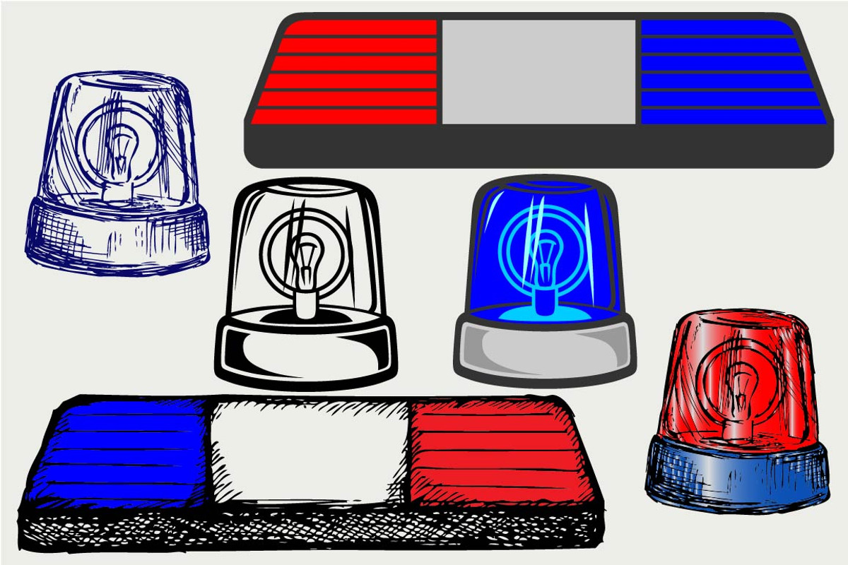 Flashing light SVG, an Outline Icon by LineworkStock