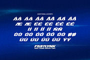 FASTLYNK - Race Theme Display Font, a Font by Gassstype (Thumbnail 8 of 9)