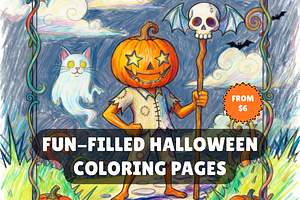 57 Halloween Activity Coloring Pages