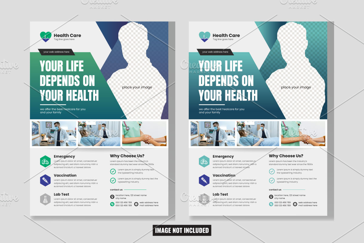 Medical Health Flyer Template, a Flyer Template by SouravDesign (Photo 1 of 2)