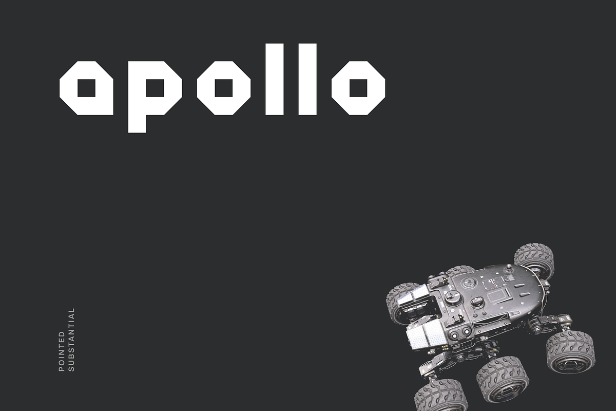 Apollo Futuristic Tech Font, a Font by baqoos (Photo 1 of 11)