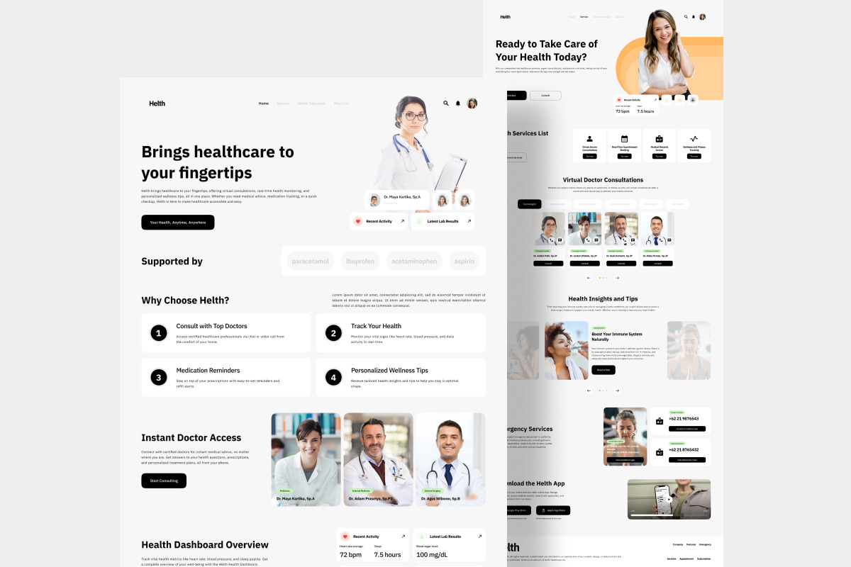 Helth - Healthcare Landing Page, a Landing Page Template by twinstd (Photo 4 of 5)