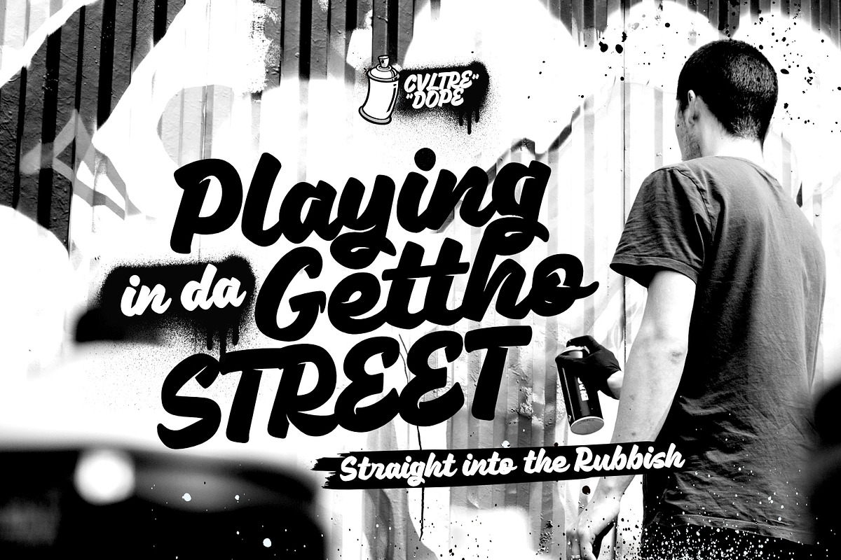 Cvltre Dope - Funky Brush Font, a Script Font by ikiiko (Photo 3 of 7)