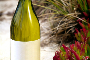 White Wine Bottle Blank Label, a Food & Drink Photo by THP Creative