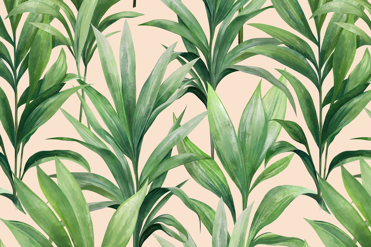 Tropical leaves patterns and element, a Decorative Illustration by irina.vaneeva (Photo 2 of 11)
