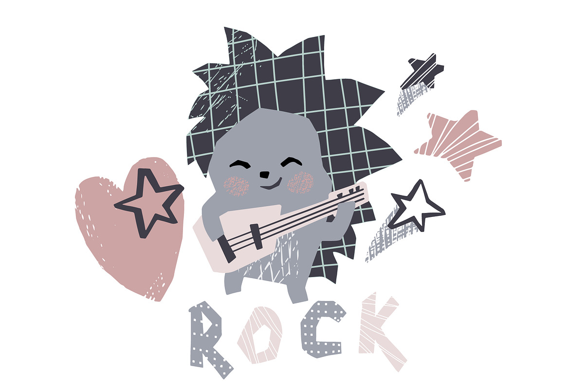 Dancing animals. Music kids vector, an Animal Illustration by MeadowFox (Photo 5 of 9)