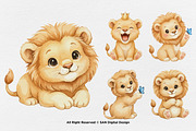 15 Bundle Watercolor The Lion King, an Animal Illustration by Morspective (Thumbnail 6 of 8)