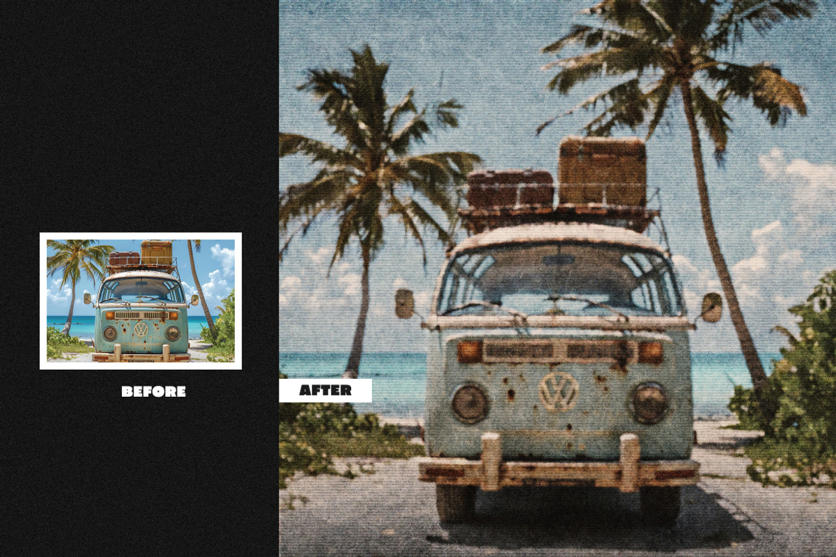 Vintage Square, Poster Photo Effect, a Layer Style Add-On by iDoodle Studio (Photo 2 of 4)