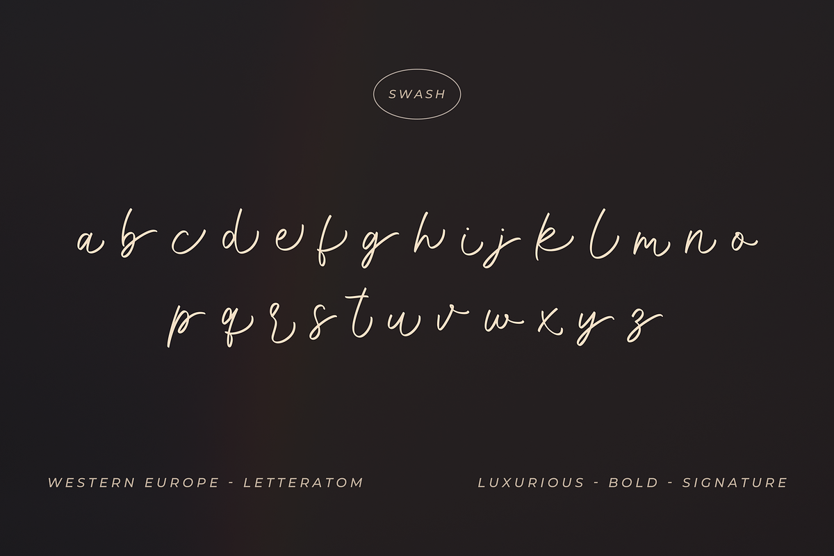 Western Europe | Bold Signature, a Script Font by Letteratom (Photo 14 of 14)