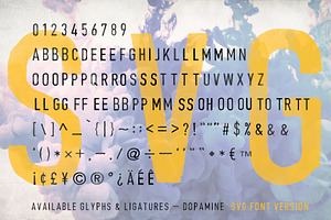 Dopamine SVG Hand Brushed Font