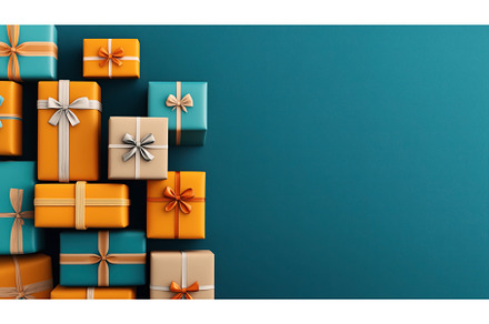 A collection of colorful gift boxes, a Holiday Photo by Sergey Kotenev